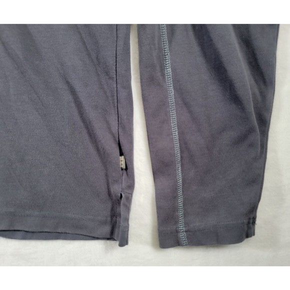 REI Men's Large Polo Shirt 1/4 Button Snap Black Long Sleeve Collared Casual UPF - Picture 5 of 11